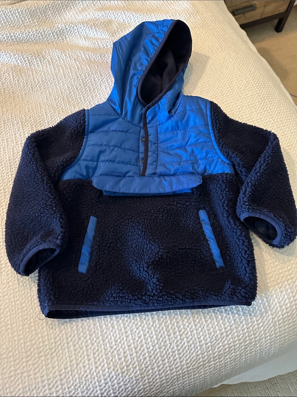 Toddler boys navy fleece jacket